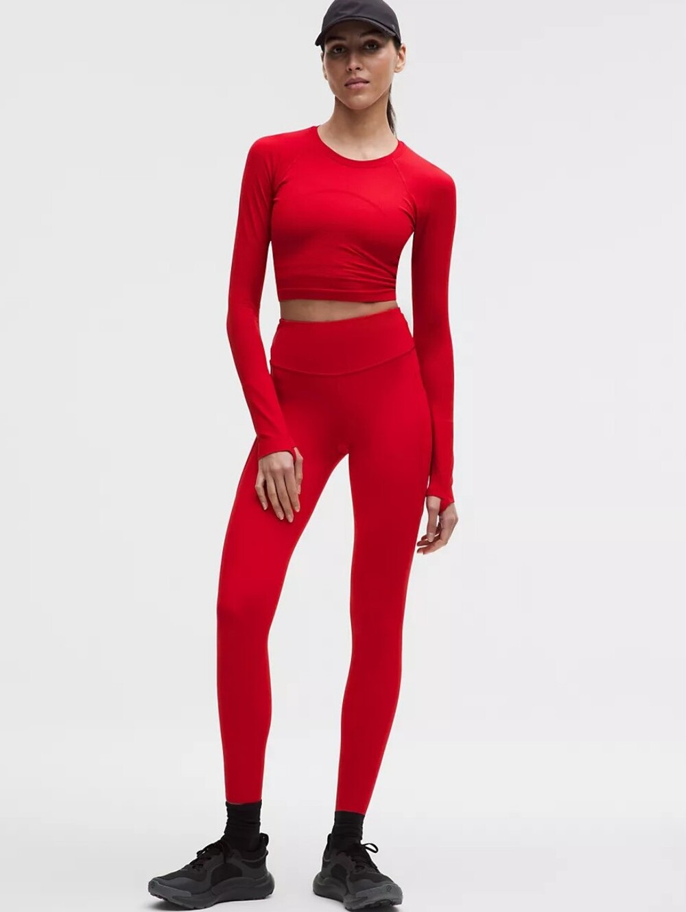 Lululemon Fast and Free High Rise Tight 28" Red Size 6